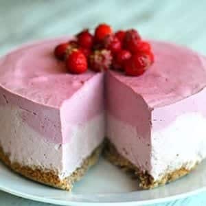 Strawberry-Lime Cheese Cake