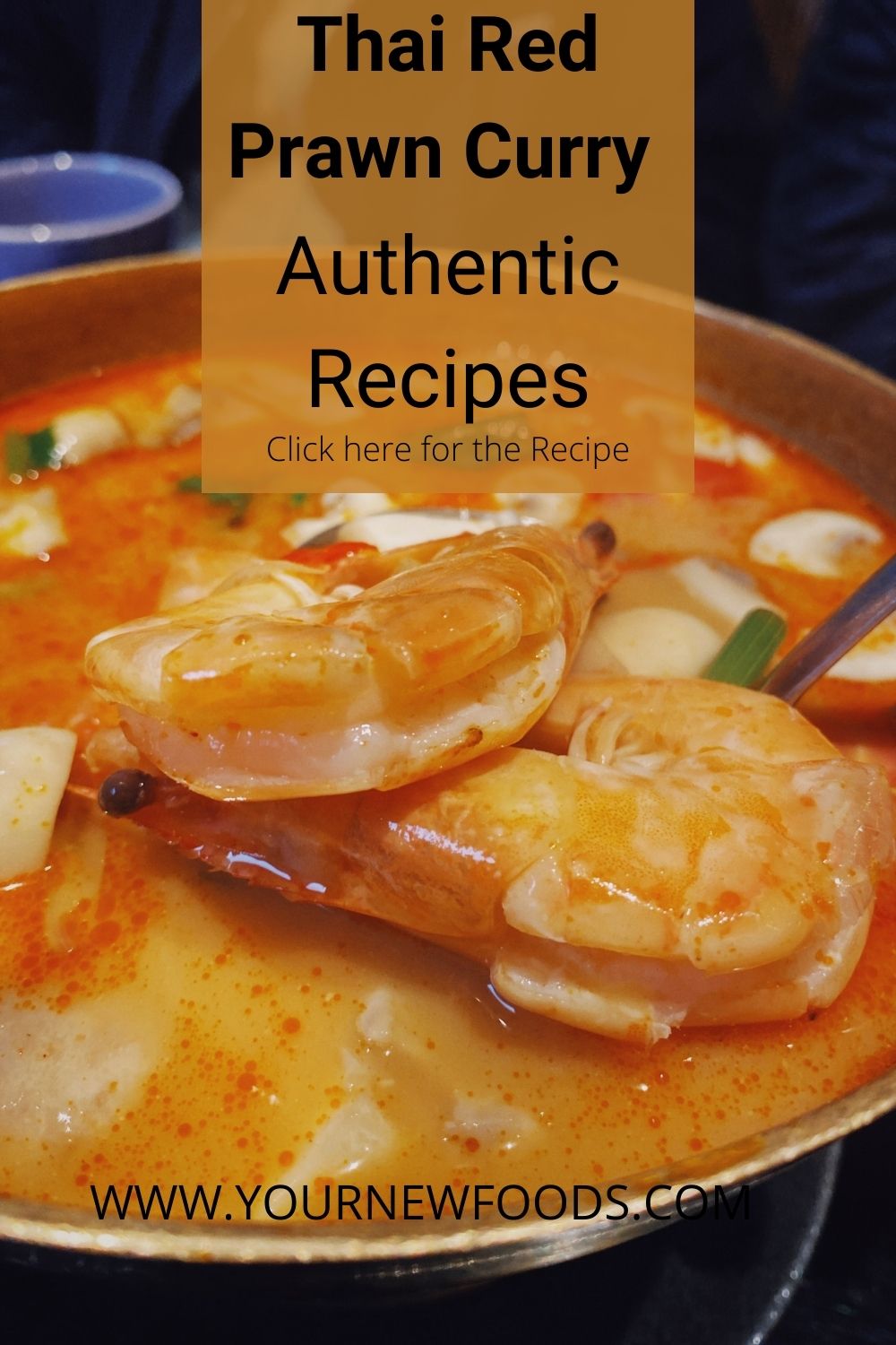 Thai Red Prawn Curry recipe advert