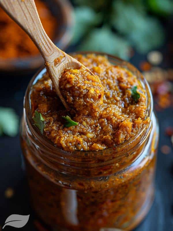 Thai red Curry Paste in a jar