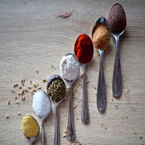 spice on spoons