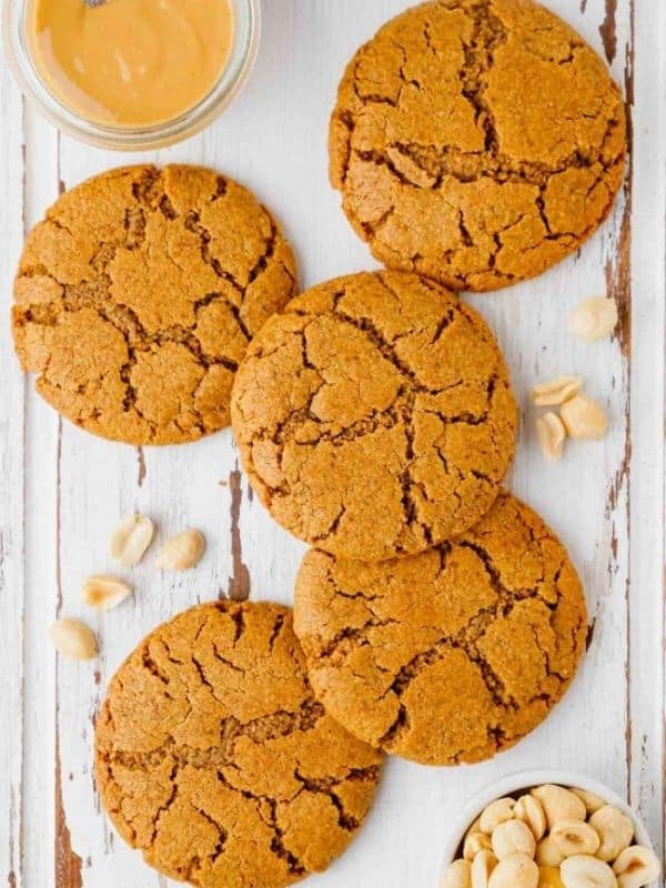 Gluten-free Peanut Butter Cookies (flourless, the perfect texture!)