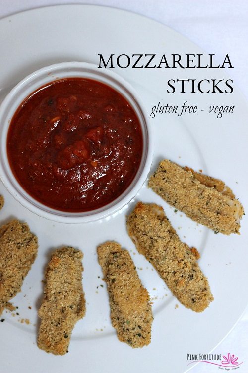 Gluten free finger food Mozzarella Sticks