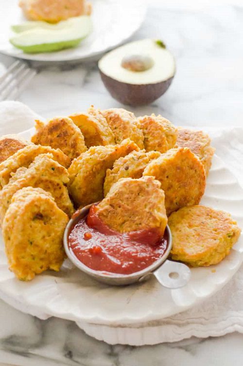 Gluten free finger food chickpea nuggets