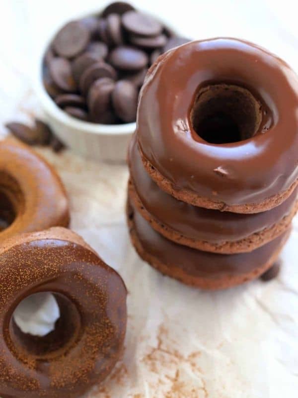 Air Fryer Chocolate Donuts (Sugar Free)