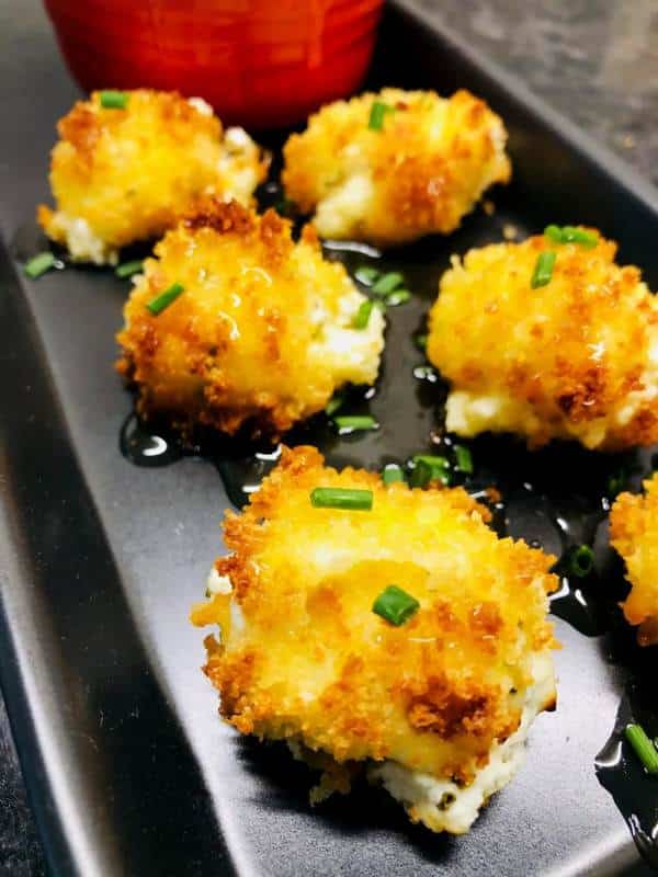 Air Fryer Goat Cheese Bites with Spicy Honey