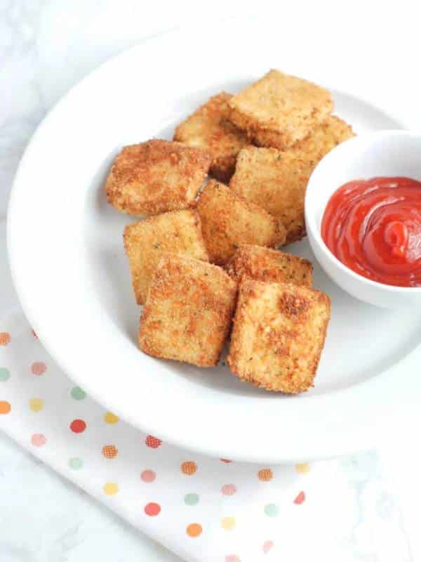 Crispy Crunchy Tofu Nuggets Made in the Air Fryer
