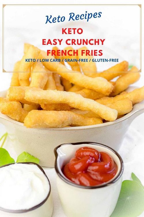 Crispy keto French fries