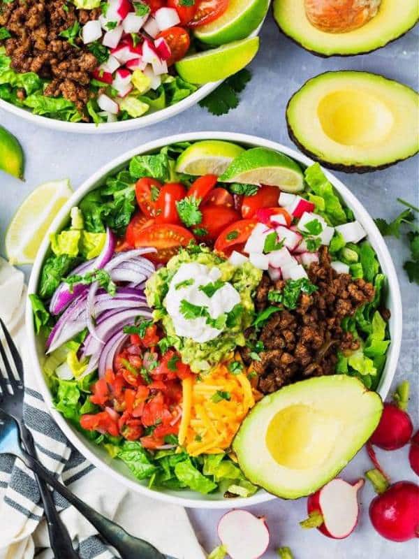 Ketogenic Taco Salad Supreme Recipe