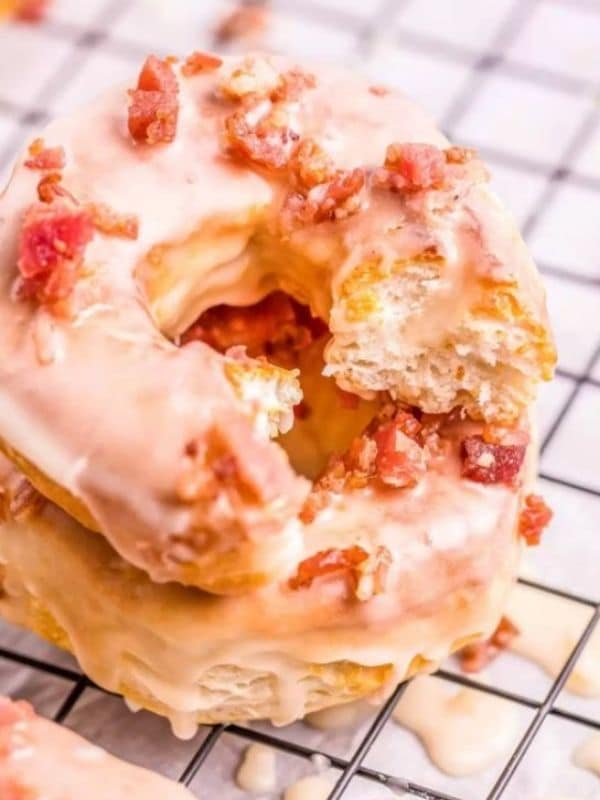 Maple Bacon Air Fryer Donuts