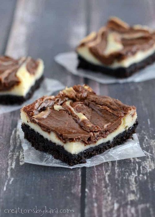 Nutella Cheesecake Bars Recipe