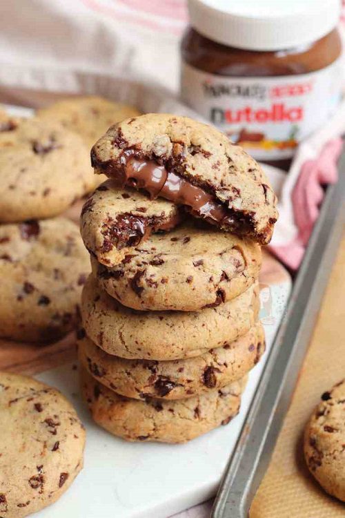 Nutella Stuffed Cookie