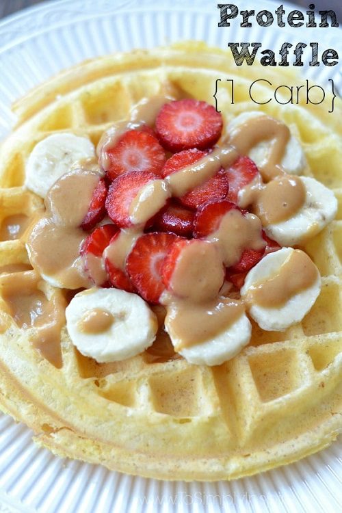 Low carb breakfast recipes Protein Waffles