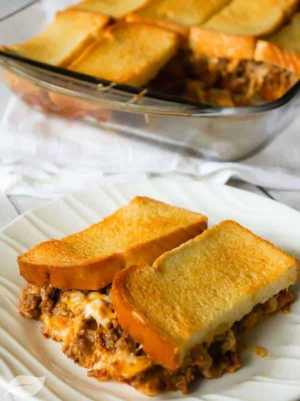 Bacon Cheeseburger Grilled Cheese Casserole Recipe