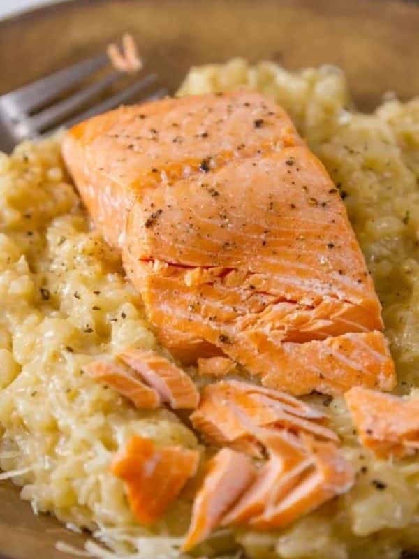 Roasted Salmon Risotto