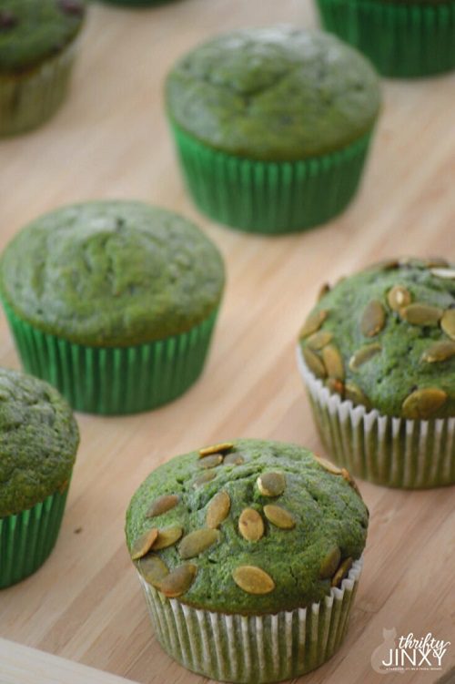St Patrick’s Day Recipes Spinach Chocolate Chip Muffins Recipe