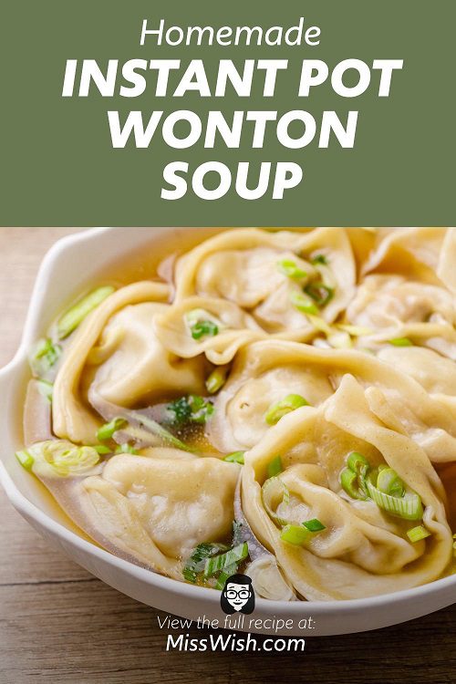The Best Homemade Instant Pot Wonton Soup