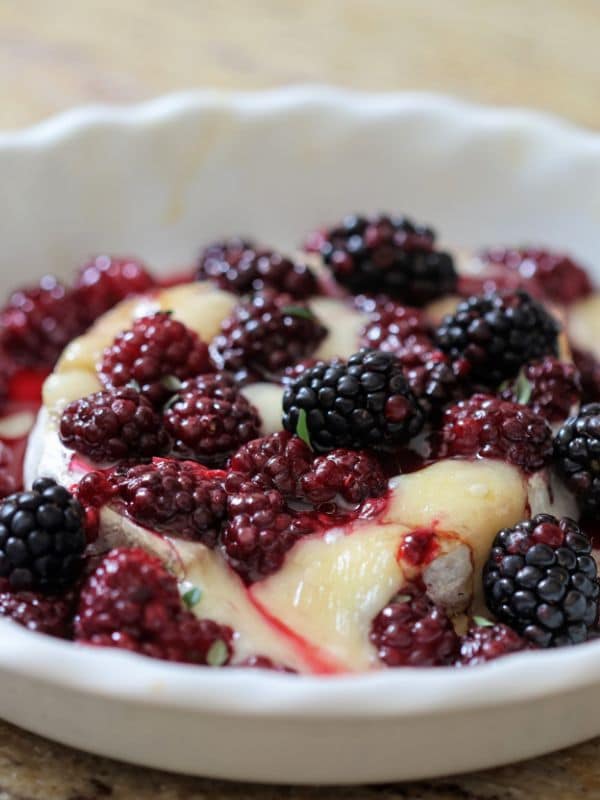 Baked Brie With Blackberries, Honey And Thyme Recipe