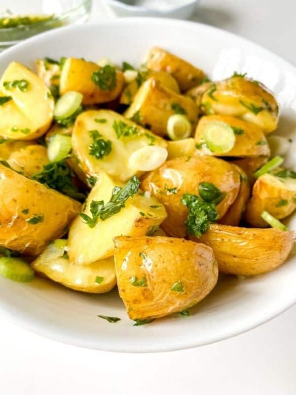 Herbed roasted potato salad