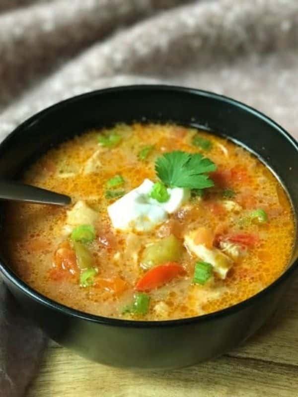 Instant Pot Chicken Fajita Soup