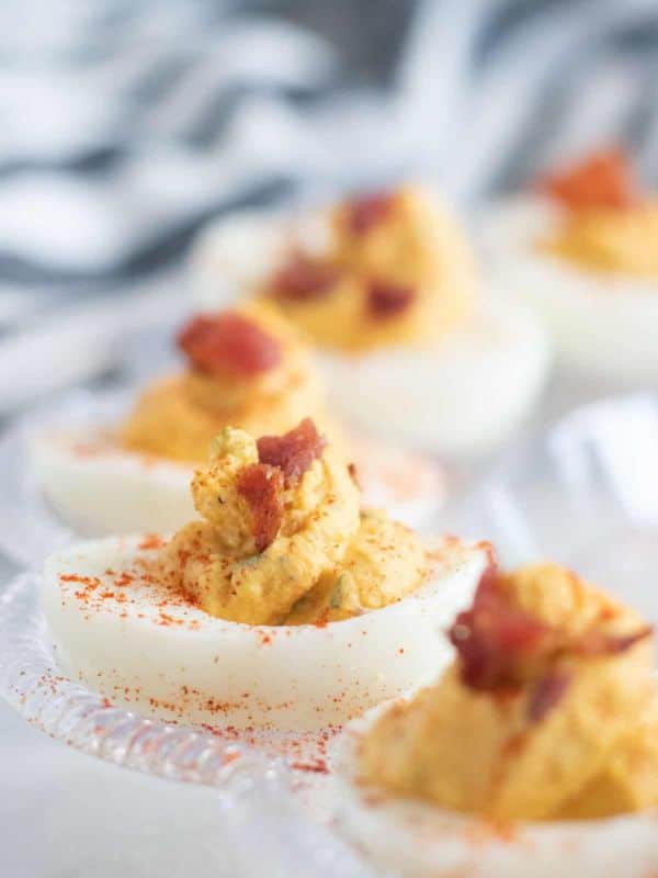Keto Low-Carb Deviled Eggs With Bacon