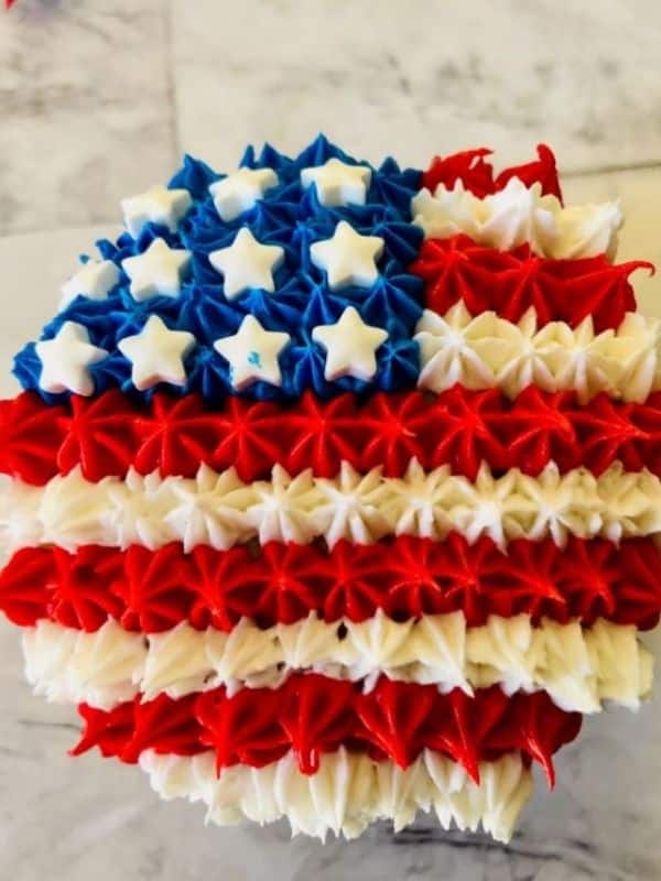 USA Flag Cupcakes