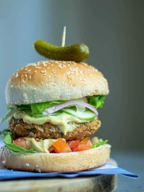 Air Fryer Veggie Burgers (Vegan, GF)