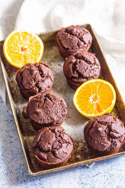Chocolate Orange Chickpea Muffins