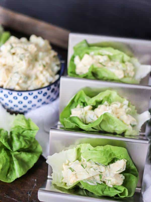 Egg Salad Lettuce Wraps (KETOlow carb)