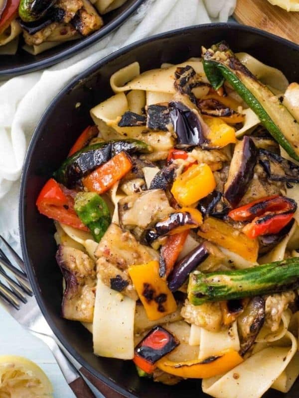 Grilled Vegetable Pasta with Lemon