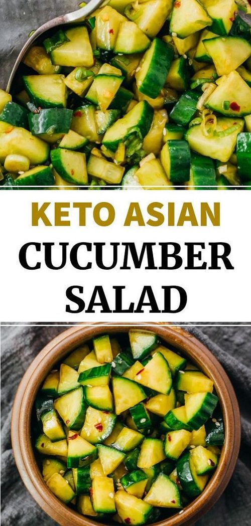 Keto Asian Recipes Cucumber Salad