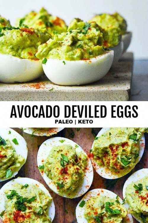 Keto Avocado Deviled Eggs (Guacamole Deviled Eggs)