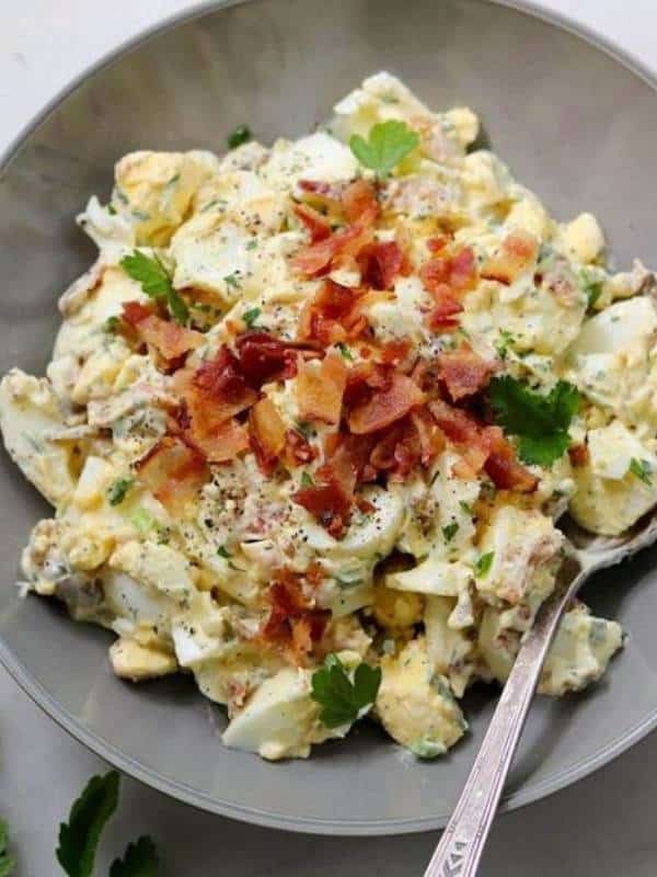 Keto Egg Salad with Bacon