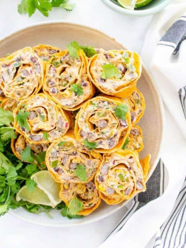 Simple Vegan Taco Pinwheels