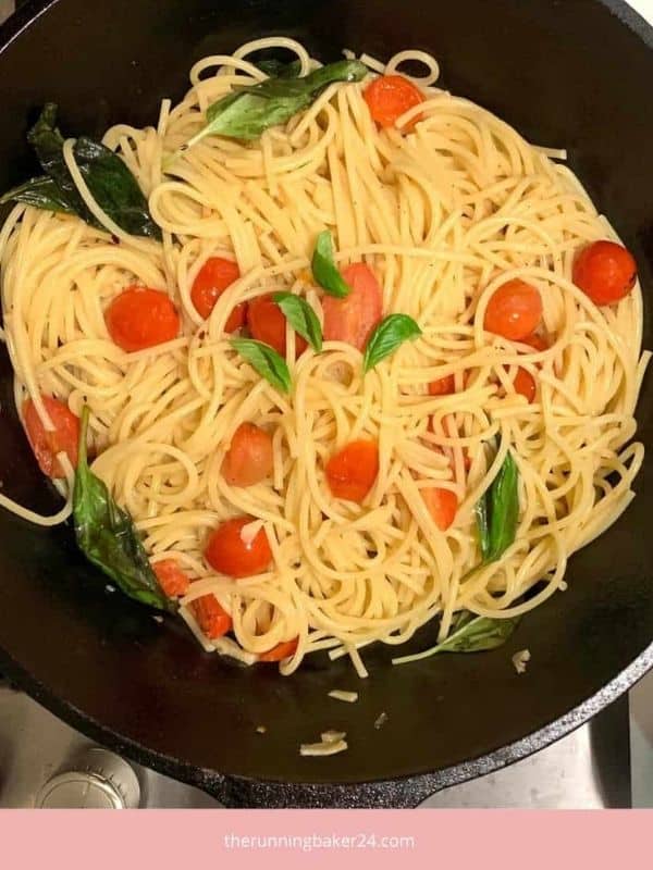 Simple and Easy Fresh Basil and Cherry Tomato Pasta Recipe