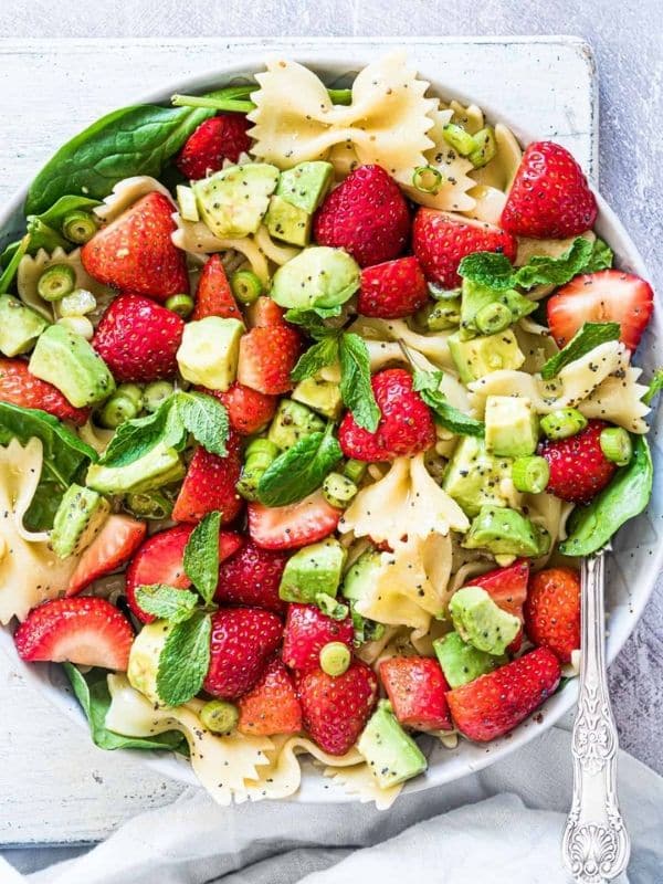 Strawberry Avocado Pasta Salad