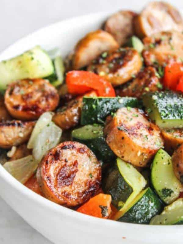 Skillet Sausage And Zucchini – 20 Minute