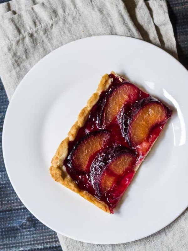 Plum Slab Pie for a Delicious Rustic Dessert that Feeds a Crowd