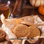 cinnamon fall cookies in a basket
