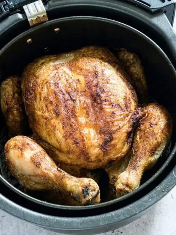 Air Fryer Whole Chicken Gluten-free Thanksgiving Dinner