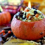 pumpkin with rice for thanksgiving dinner