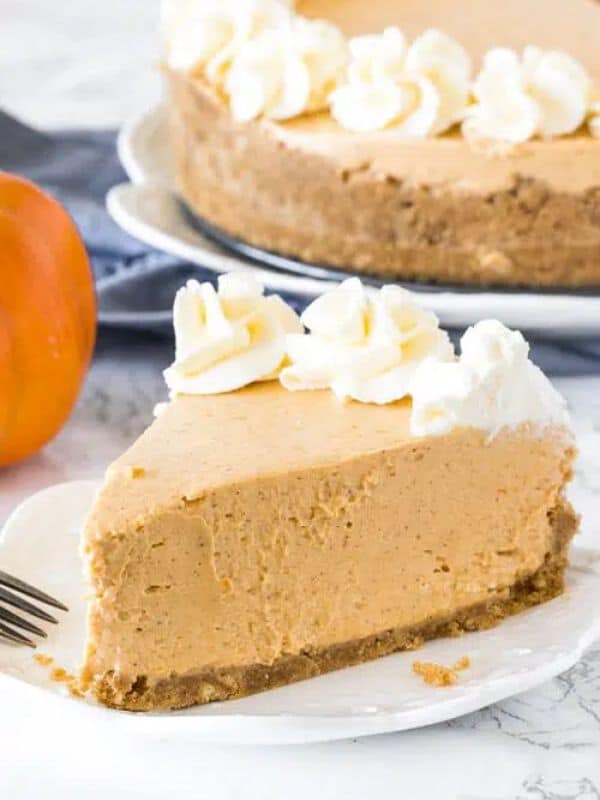 No Bake Pumpkin Cheesecake Thanksgiving dinner dessert