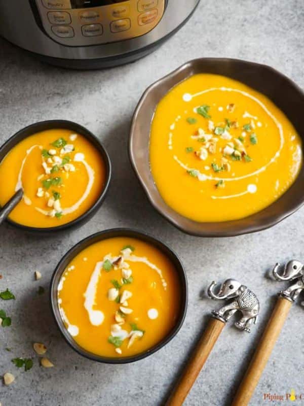 Fall Soup Recipes Thai Curried Butternut Squash Soup - Instant Pot