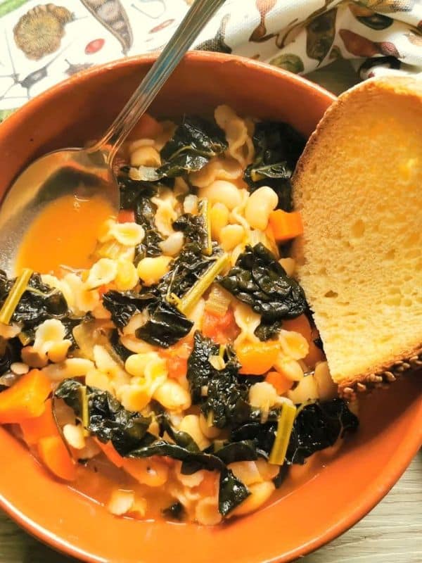Fall Soup Recipes Tuscan Kale, White Bean and Pasta Soup