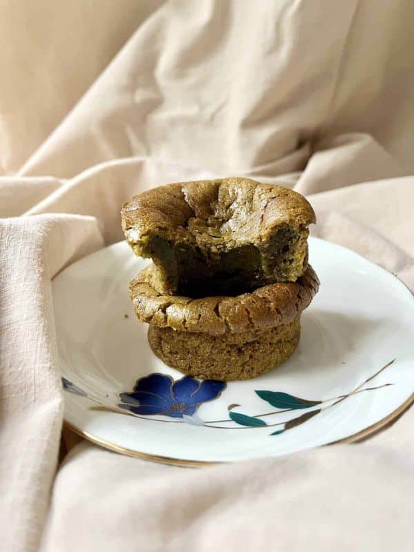 Vegan Mochi Muffins (Hojicha)