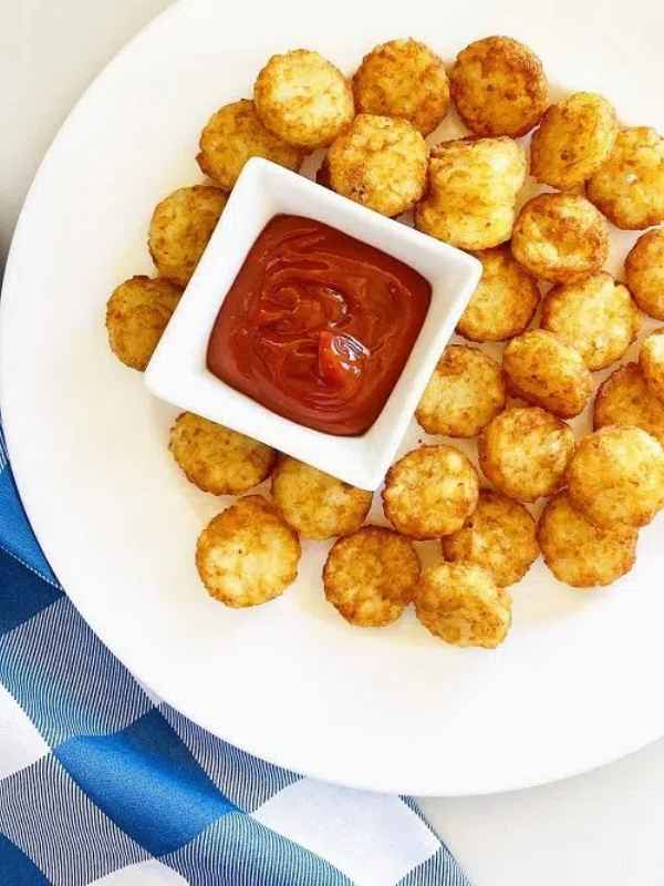 Air Fryer Tater Tots Cheese Log christmas appetizer recipe