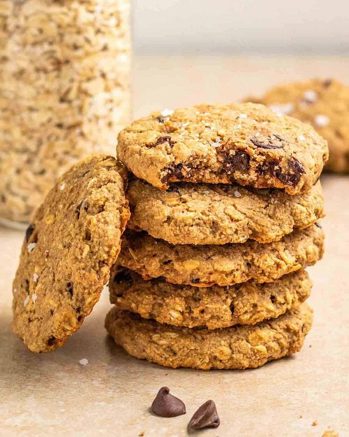 Cookie Recipes For Thanksgiving Chewy Vegan Applesauce Chocolate Chips Oatmeal Cookies