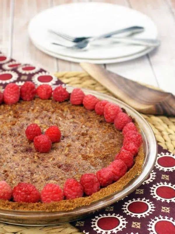 Thanksgiving Easy Raspberry Gluten Free Pecan Pie Recipe