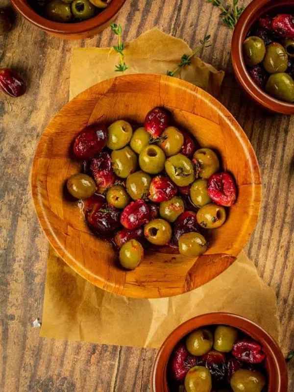 Roasted Grapes And Olives