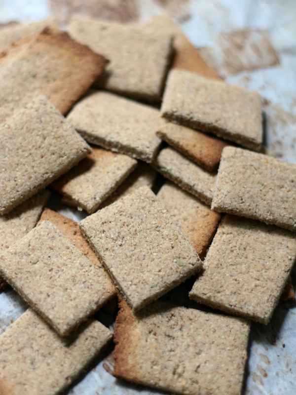 Savory Italian Tigernut Flour Crackers (Gluten-Free, Vegan, Paleo) Cheese Log christmas appetizer recipe