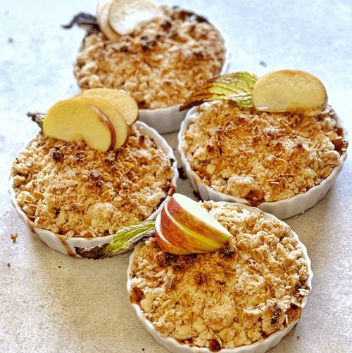 Vegan Fall Desserts Gluten-free Rhubarb Apple And Oat Crumble